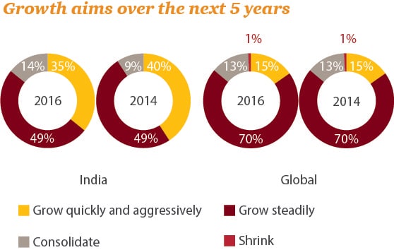 Growth aims over the next 5 years